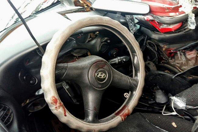 Hyunda Tiburon VS Мистер Столб