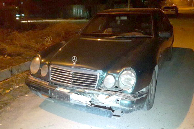 «Ешка» протаранила полицейскую Daewoo Nexia в Алматы