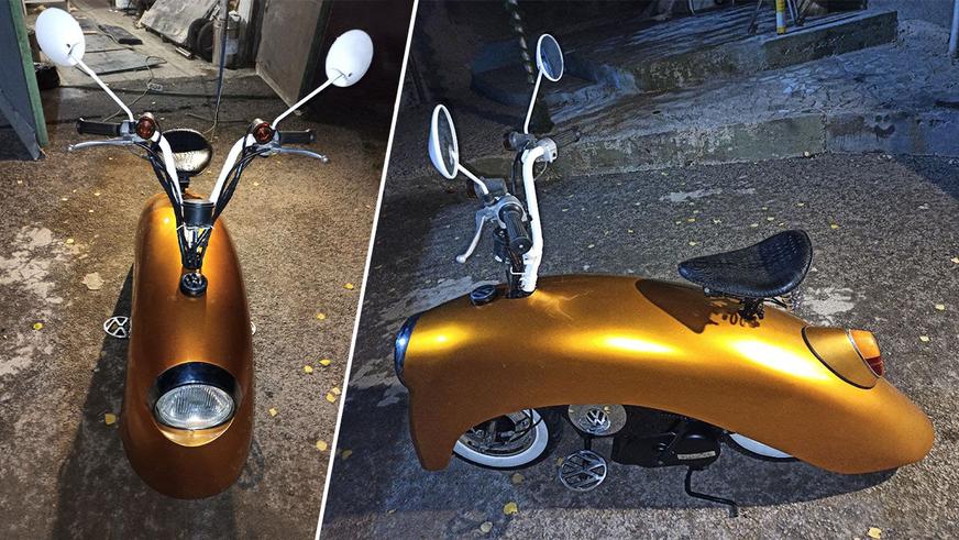 Volkspod из скутера Suzuki собрали в Алматы