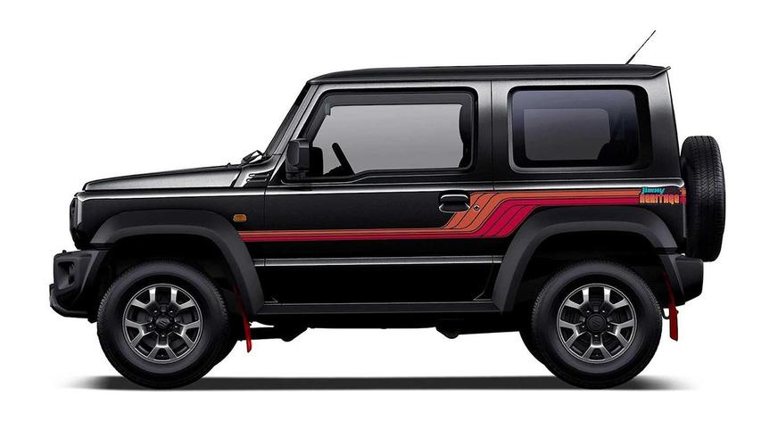 Suzuki Jimny получил ностальгическую спецверсию с красными брызговиками