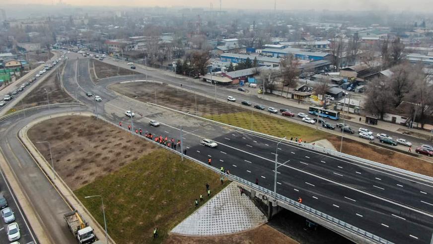Развязку на Рыскулова – Емцова открыли в Алматы