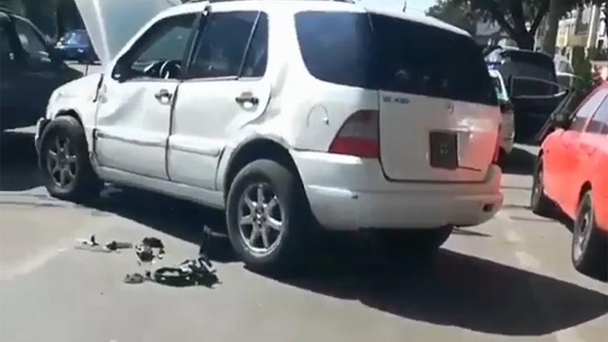 Пять автомобилей столкнулись на Толе би в Алматы