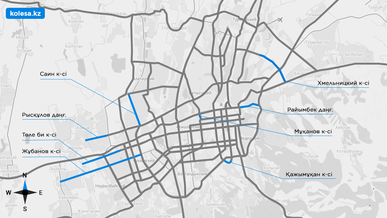 2030 жылға дейін Алматыда бірнеше көше ұзарады