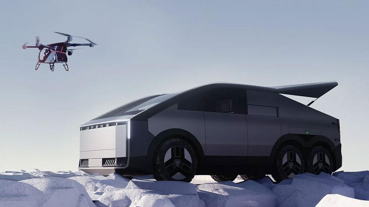 Китайский фургон с вертолётом в багажнике обретает товарную суть