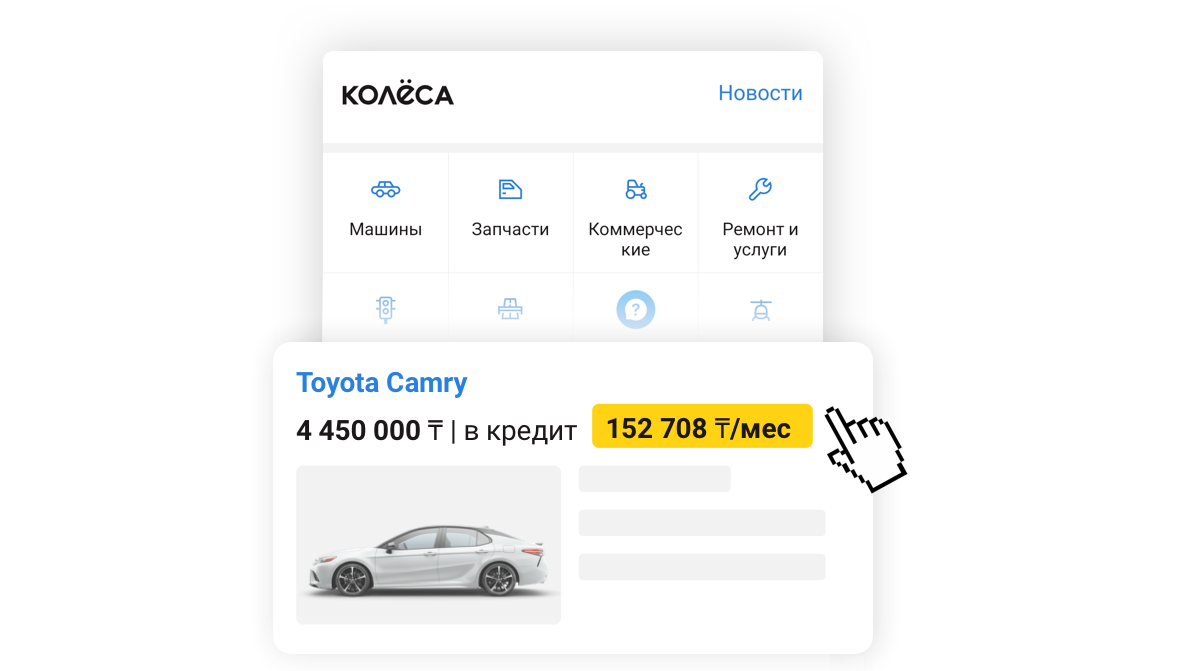 Как купить машину в кредит на Kolesa.kz