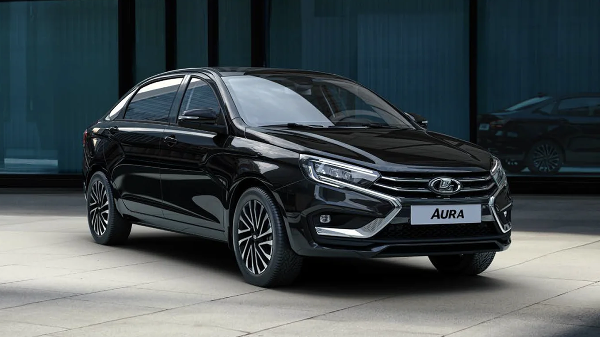 Lada Aura: тиснёная кожа и накладки с гравировкой