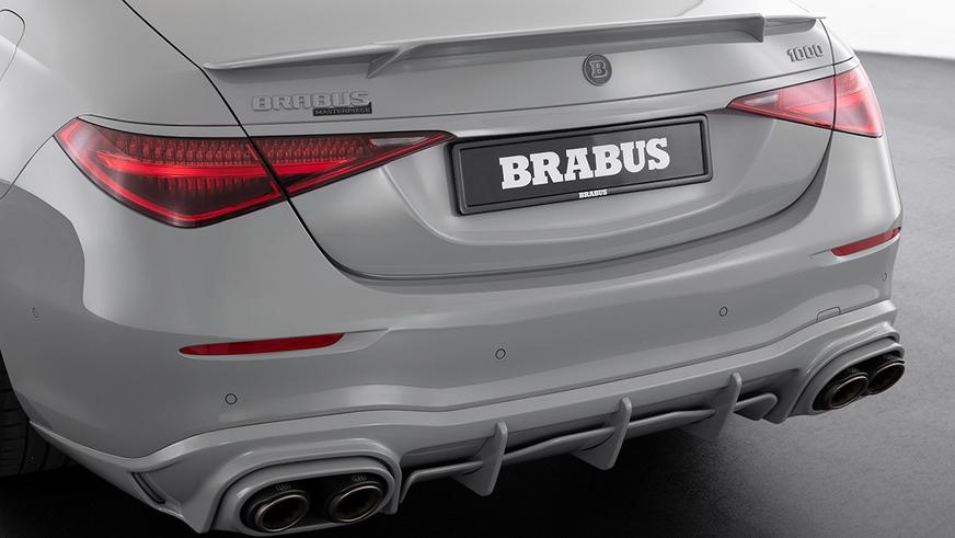 Монохромный Mercedes-Benz S-класса от Brabus: тысяча гибридных «лошадей»