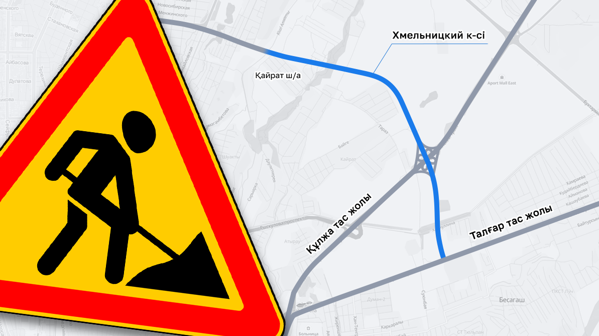 Алматыдағы Хмельницкий көшесі Құлжа тас жолына қосылады