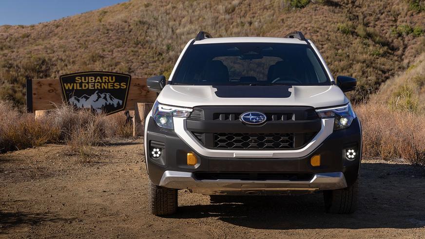 Показаны Subaru Forester Hybrid и Wilderness