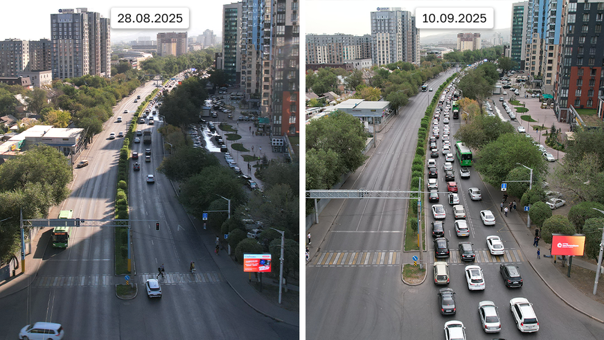 Путь по Абая: один километр за 30 минут