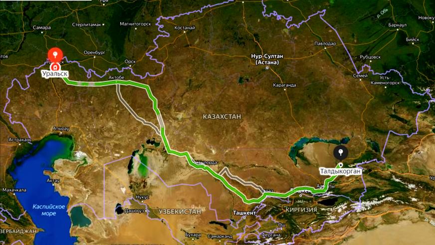 3000 км по Казахстану на электрической самоделке