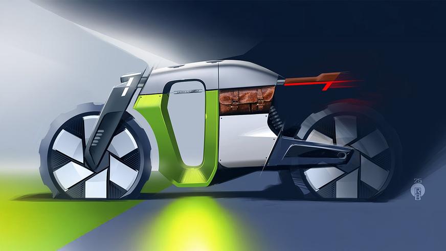 Škoda переосмыслила свой первый мотоцикл из XIX века на современный лад