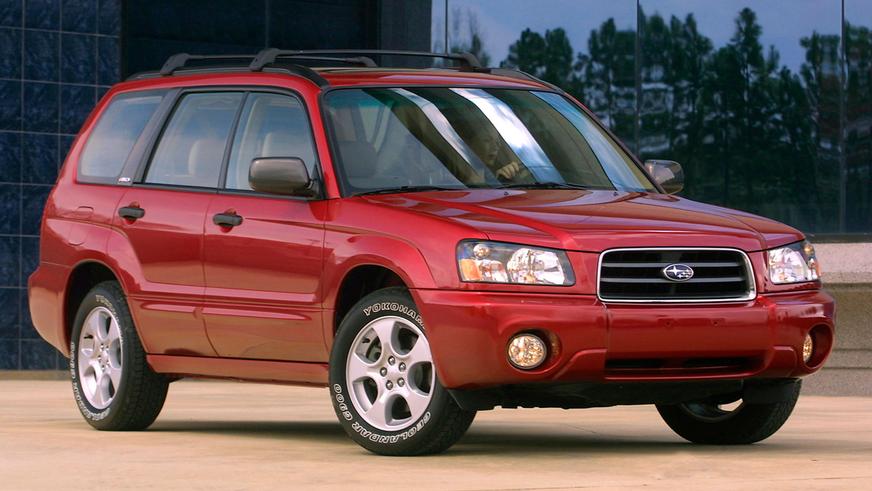 2002 год. Дизайн именно этого Forester нам кажется самым удачным. Эти автомобили продавали в Казахстане уже и официальные дилеры