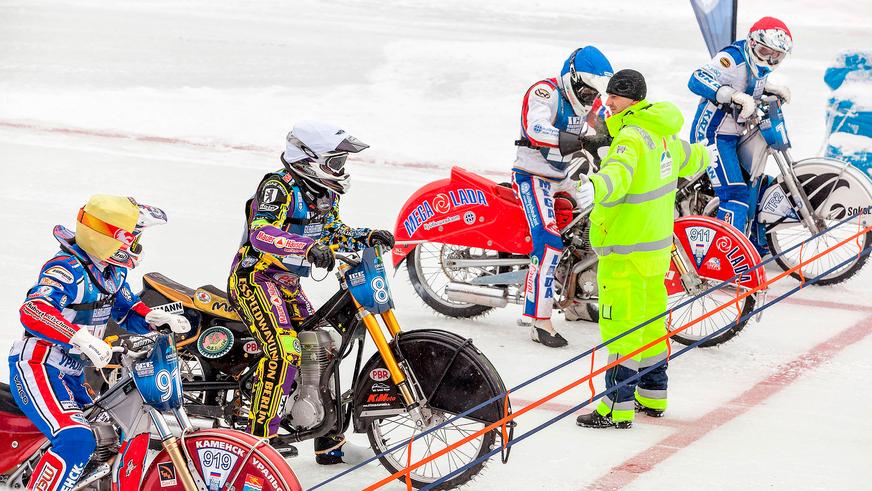 Крутые мотогонки на льду в Астане в эти выходные
