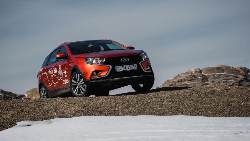 Испытания Vesta SW на дорогах Казахстана: пока замяли только диск