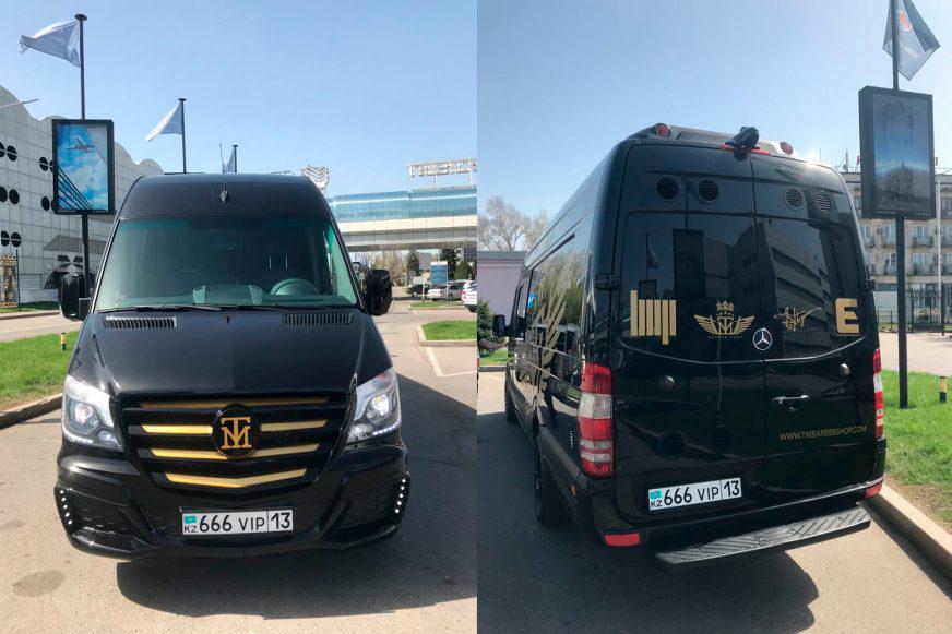 Барбершоп на колёсах появился в Алматы