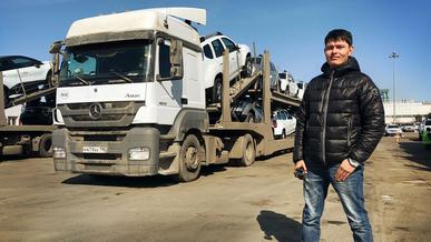 Насколько тяжела работа дальнобойщика? Везём машины на автовозе из России в Казахстан