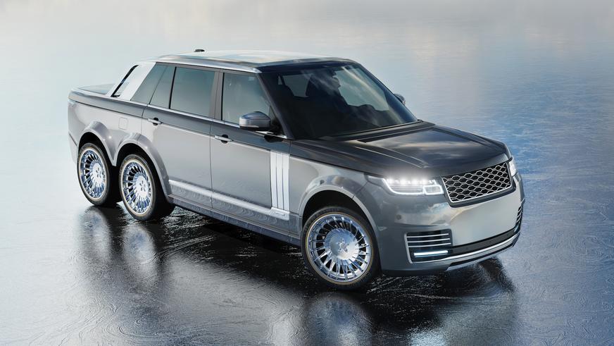 Range Rover превратили в шестиколёсный суперпикап