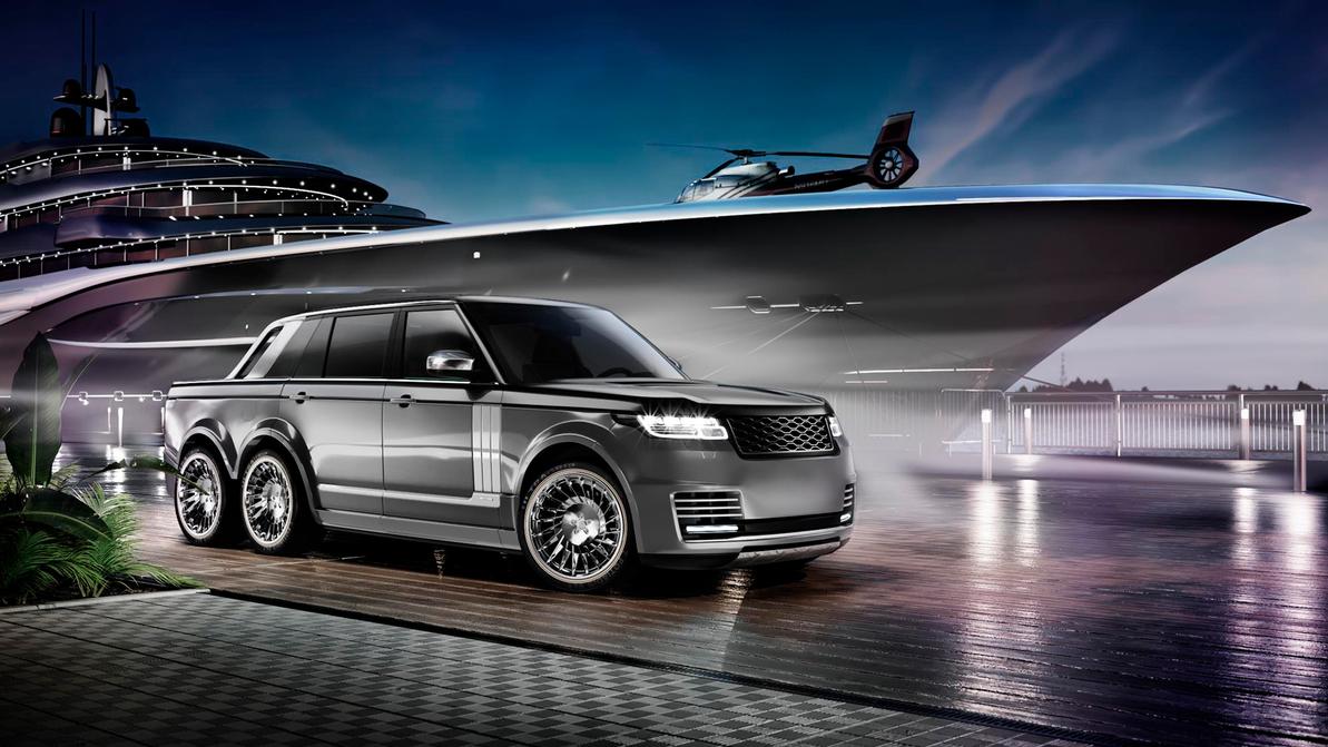 Range Rover превратили в шестиколёсный суперпикап