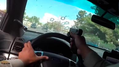 Погоня со стрельбой от первого лица попала на видео