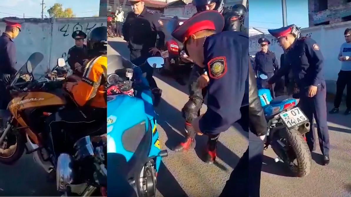Полицейские на слух пытались определить громкость мотоциклов