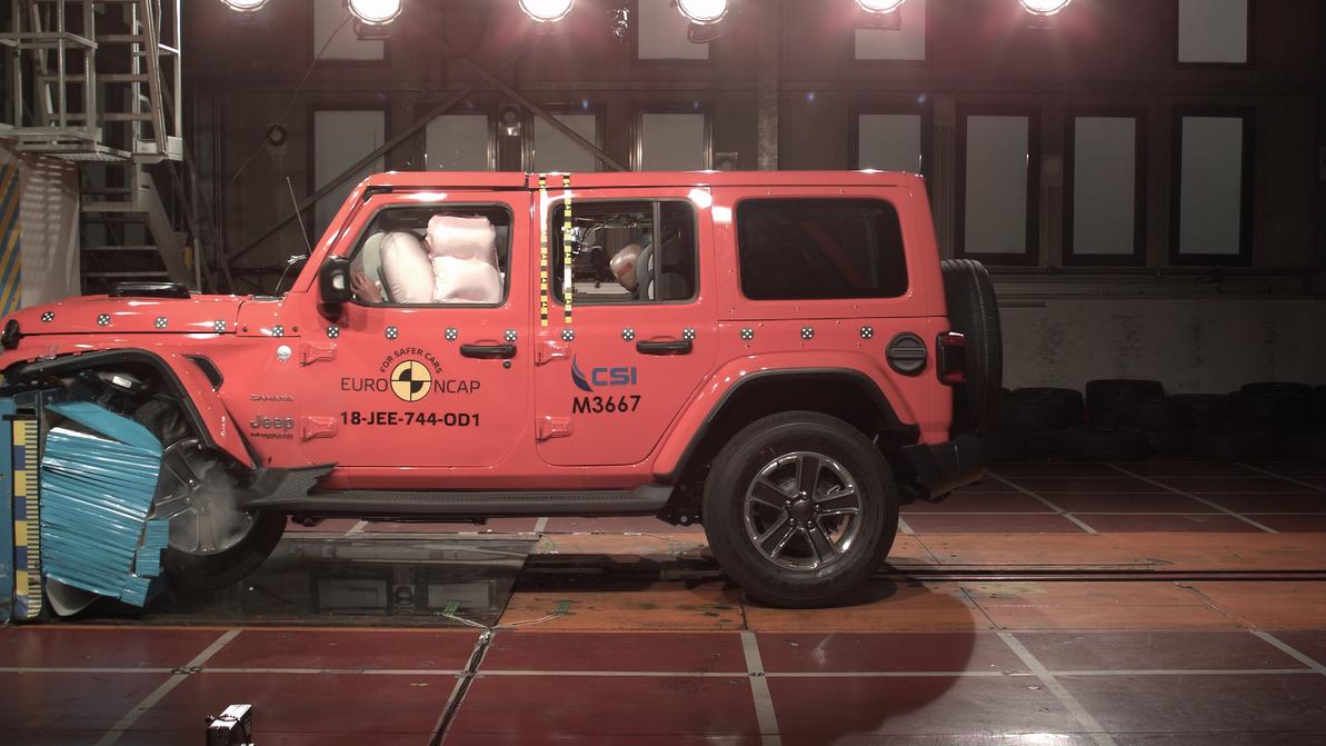Рамный Jeep Wrangler провалил краш-тест