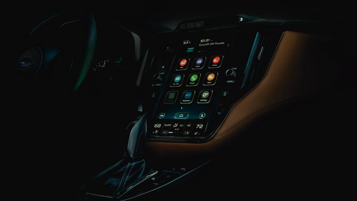 Новая Subaru Legacy получит дисплей в стиле Tesla