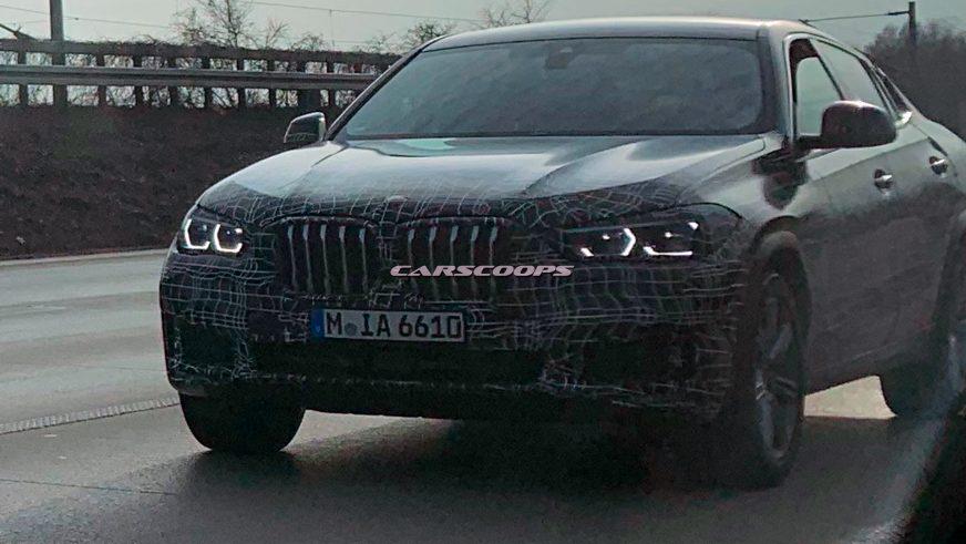 Прототип нового BMW X6 выкатили на дорожные испытания