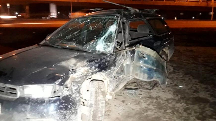 «Битва» субаристов на Райымбека в Алматы закончилась серьёзной аварией