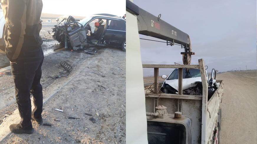 Шесть машин столкнулись на трассе. Два человека погибли