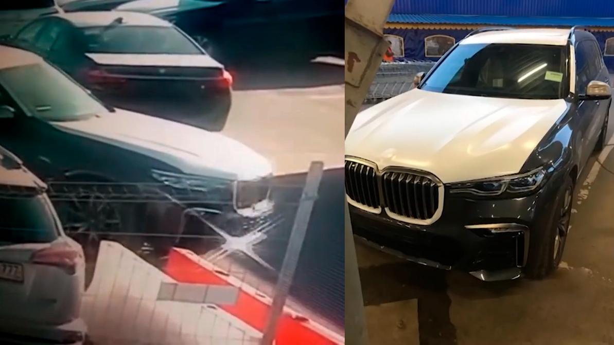 Новенький BMW X7 угнали из автосалона