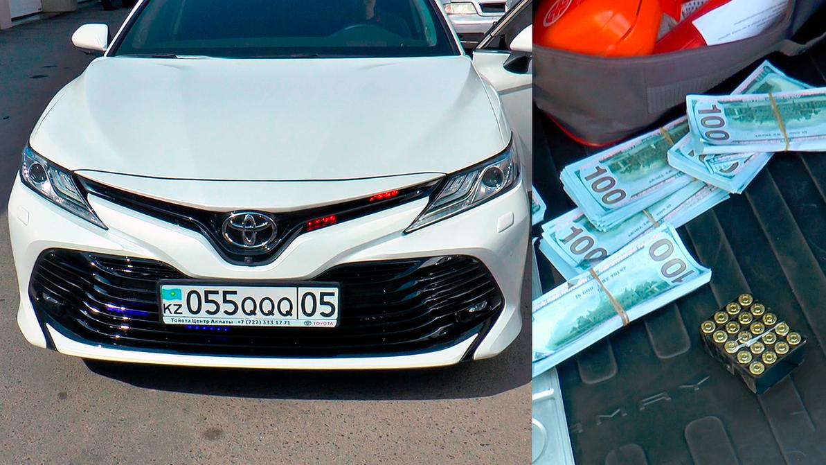 Водителя, возившего травмат и пачки долларов в Camry, оштрафовали на 25 250 тенге