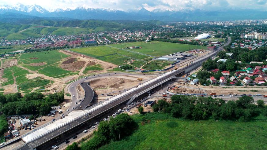 Одну из эстакад развязки на Кульджинке открыли в Алматы