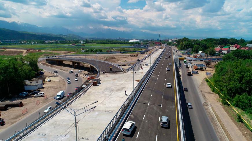 Одну из эстакад развязки на Кульджинке открыли в Алматы