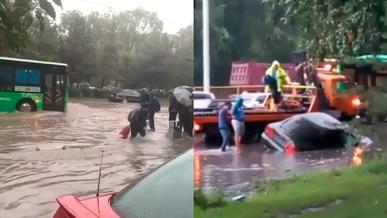 Пешком быстрее. Алматы снова затопило минувшим вечером