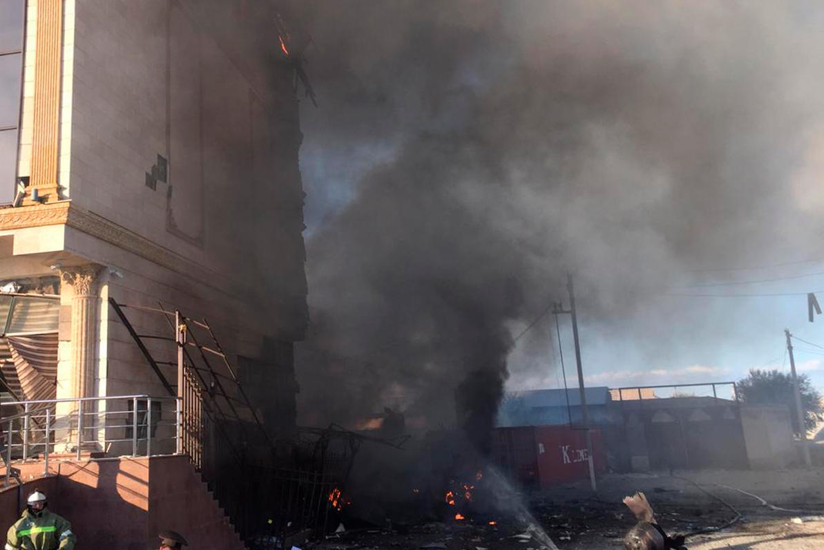 Газовоз взорвался в Туркестане
