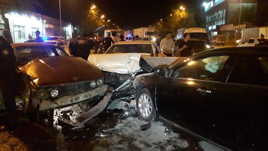 Семеро пострадали в массовом ДТП в Алматы