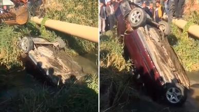 Двое мужчин на Audi 100 утонули в реке на станции Шамалган
