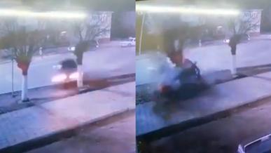 Volkswagen Golf потерял мотор в ДТП в Жезказгане