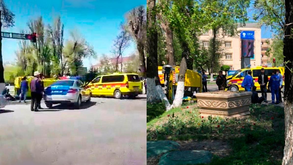 Две скорые столкнулись в Таразе