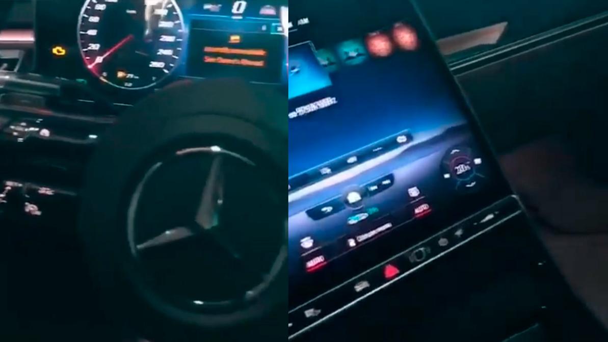 Интерьер Mercedes-Benz S-Class (W223) показали на видео