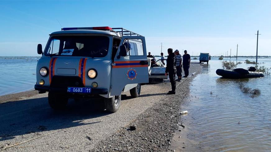 Как спасали утопленные авто в Мактааральском районе