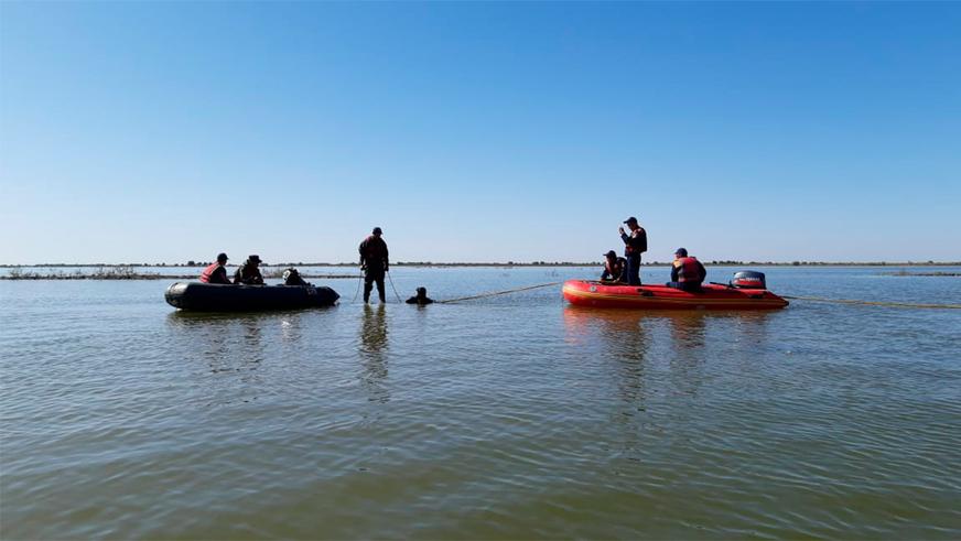 Как спасали утопленные авто в Мактааральском районе