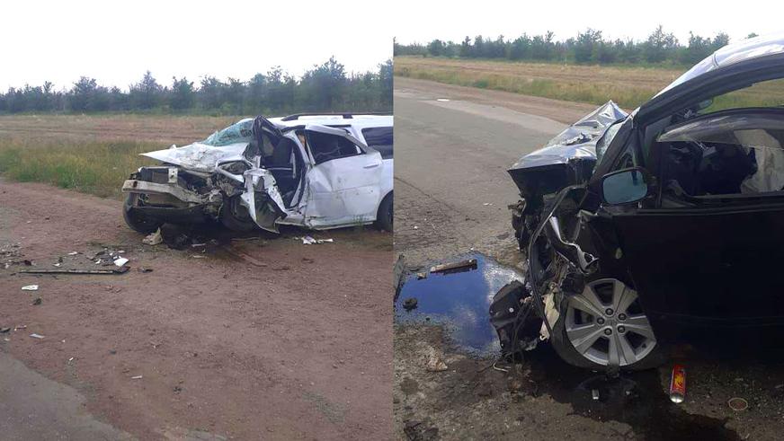 Шесть человек погибли в ДТП с участием Lada Largus и Toyota Ipsum в Актюбинской области