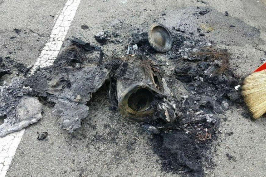 Новейший Genesis G80 загорелся на автостраде