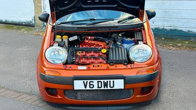 Тюнеры установили V6 в Daewoo Matiz