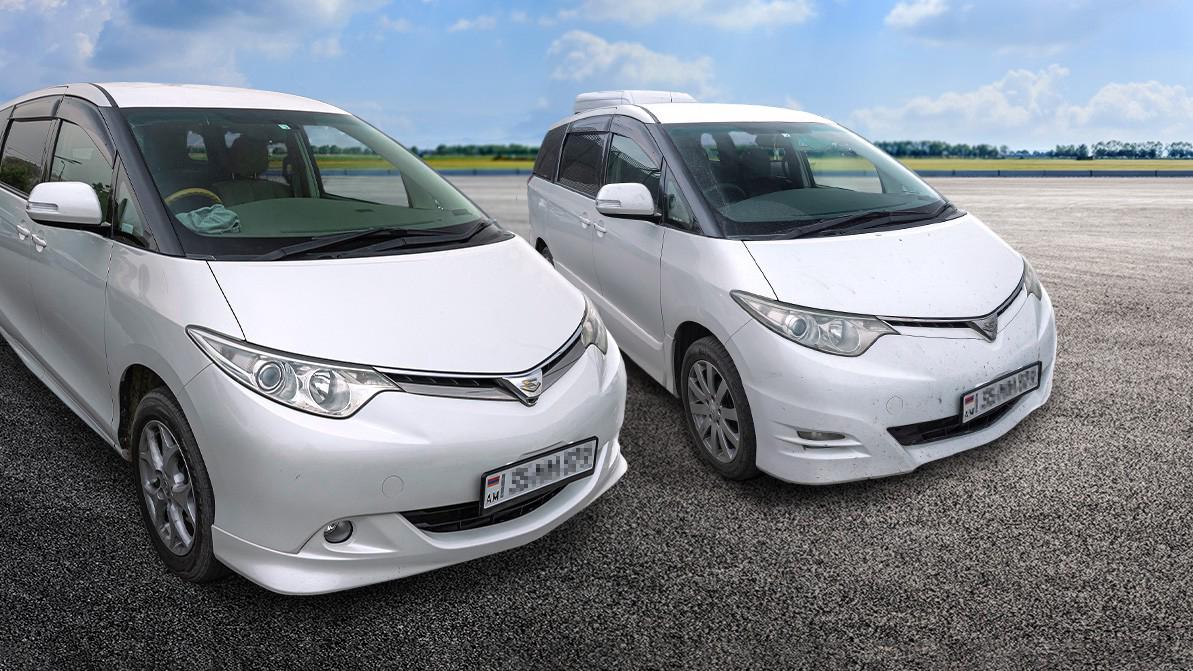 Двойники Toyota Estima на армянских номерах попались полиции в ЗКО