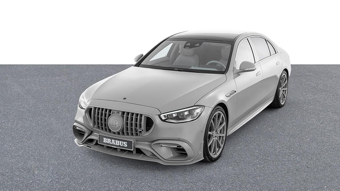 Монохромный Mercedes-Benz S-класса от Brabus: тысяча гибридных «лошадей»