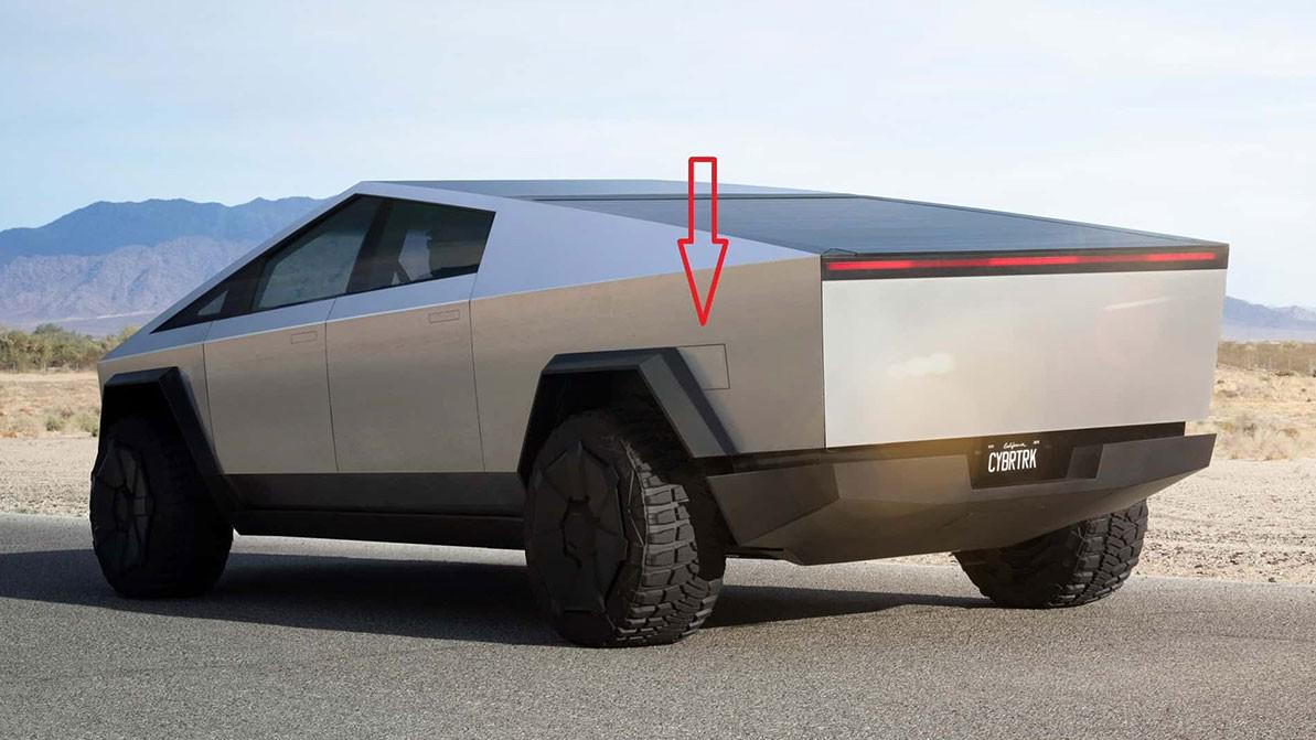 Где окажется розетка в Cybertruck?
