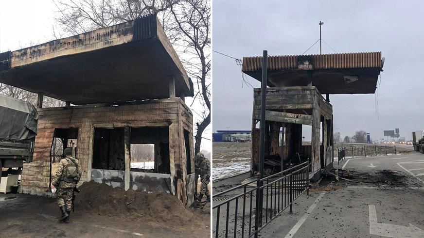 Лишь два экопоста на въездах в Алматы уцелели во время беспорядков
